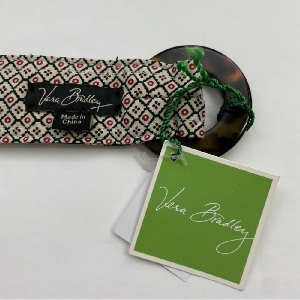 Vera Bradley Reversible Belt Black/Cream/Red‎ - Picture 12 of 12